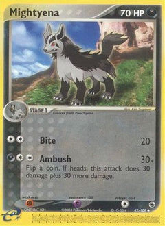 Mightyena - 42/109/109 - Ruby and Sapphire Reverse Holofoil-1