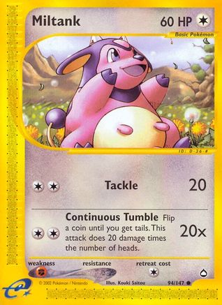 Miltank 94/147 - Aquapolis-1