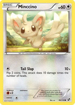Minccino 88/114 - Black and White Reverse Holofoil-1