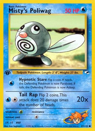 Misty's Poliwag 87/132 - Gym Heroes-1