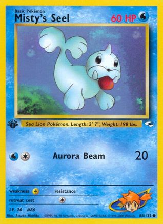 Misty's Seel 88/132 - Gym Heroes 1st Edition-1