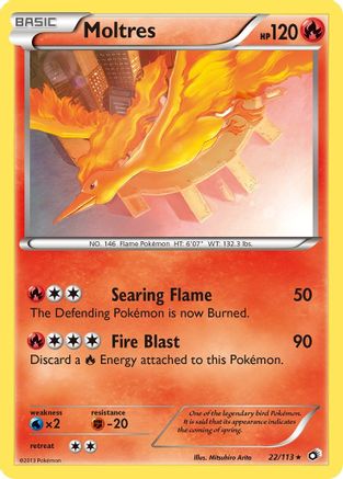 Moltres 22/113 - Legendary Treasures Reverse Holofoil-1