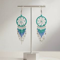 Turquoise Dreamcatcher Dangles-2