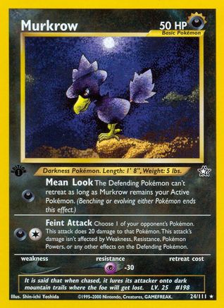 Murkrow 24/111 - Neo Genesis 1st Edition-1