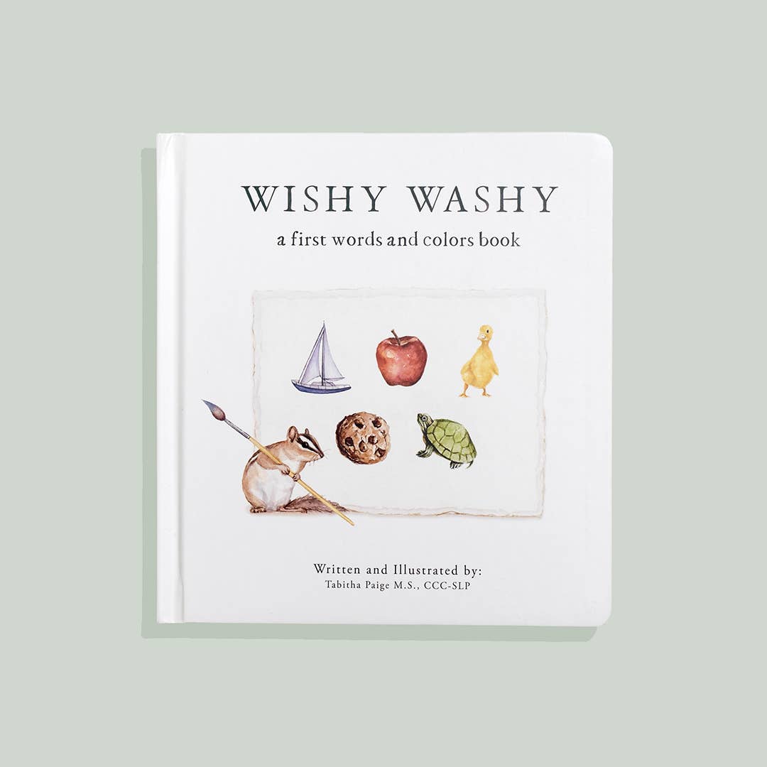 Paige Tate & Co. - Wishy Washy: A Board Book of First Words and Colors - Ages 0–24 Months-1
