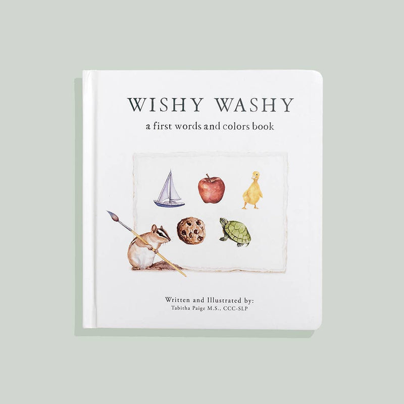 Paige Tate & Co. - Wishy Washy: A Board Book of First Words and Colors - Ages 0–24 Months-1