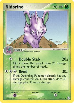 Nidorino/112 - FireRed & LeafGreen Reverse Holofoil-1