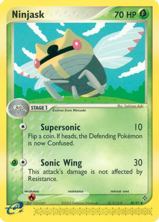 Ninjask - 38/97/97 - Dragon Reverse Holofoil