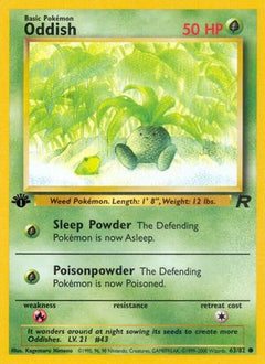 Oddish 63/82 - Team Rocket 1st Edition-1
