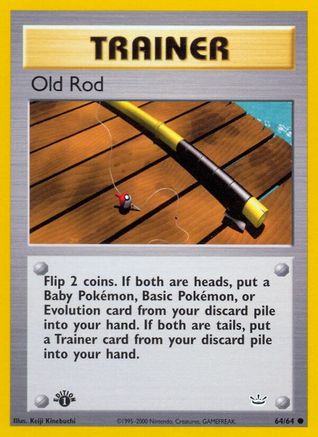 Old Rod 64/64 - Neo Revelation 1st Edition-1
