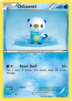 Oshawott (28) 28/114 - Black and White-1