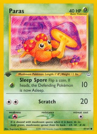 Paras 47/64 - Neo Revelation 1st Edition-1