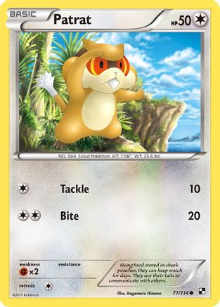 Patrat (77)/114 - Black and White Reverse Holofoil-1