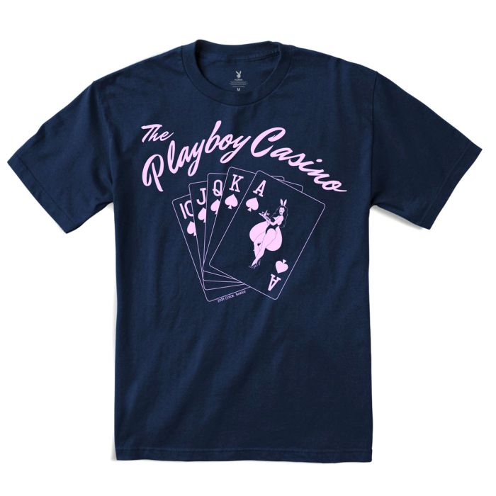 Color Bars X Playboy 'Casino' Tee - Navy-1