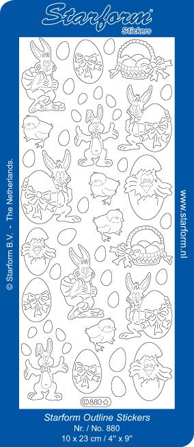 Deco Stickers - Easter Bunny-1