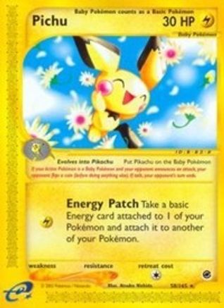Pichu (58)/165 - Expedition Reverse Holofoil-1