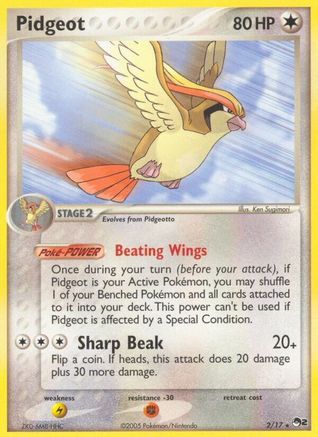 Pidgeot 2/17 - POP Series 2 Holofoil-1