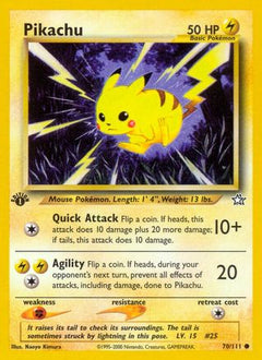 Pikachu 70/111 - Neo Genesis 1st Edition-1