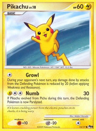 Pikachu 15/17 - POP Series 9-1