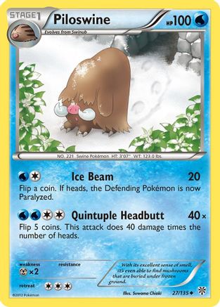 Piloswine/135 - Plasma Storm Reverse Holofoil-1