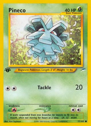 Pineco 77/105 - Neo Destiny 1st Edition-1