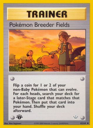 Pokemon Breeder Fields 62/64 - Neo Revelation Unlimited-1
