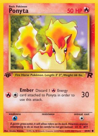 Ponyta 64/82 - Team Rocket Unlimited-1