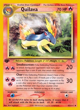 Quilava (47) 47/111 - Neo Genesis 1st Edition-1