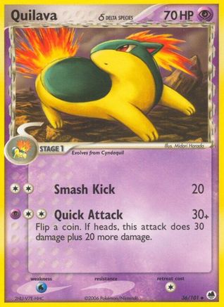 Quilava (Delta Species) 36/101 - Dragon Frontiers-1