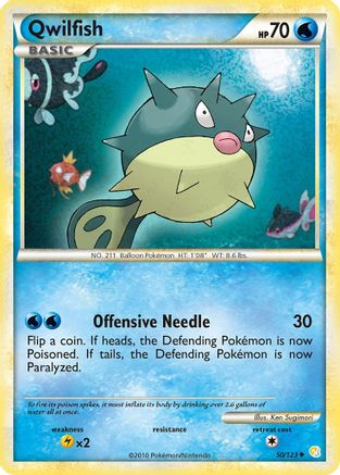 Qwilfish 50/123 - HeartGold SoulSilver-1