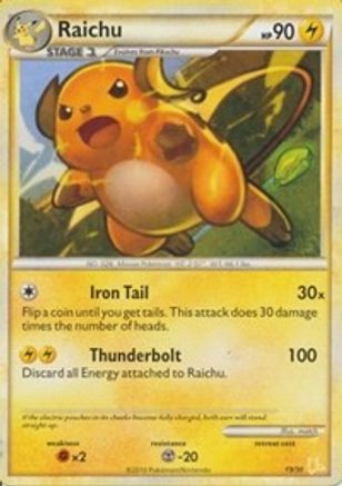 Raichu (#19 Non-Holo) - HGSS Trainer Kit Gyarados & Raichu-1