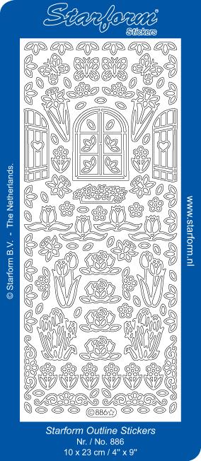 Deco Stickers - Garden Flowers / Window-1