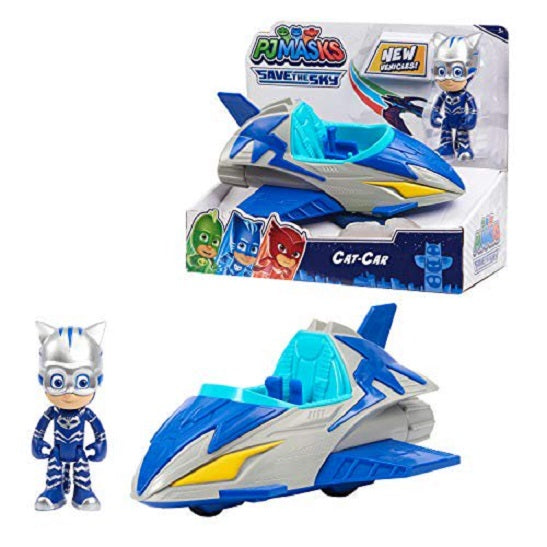 PJ Masks – Save the Sky Cat-Car with Catboy Figure (UPC: 886144958212)