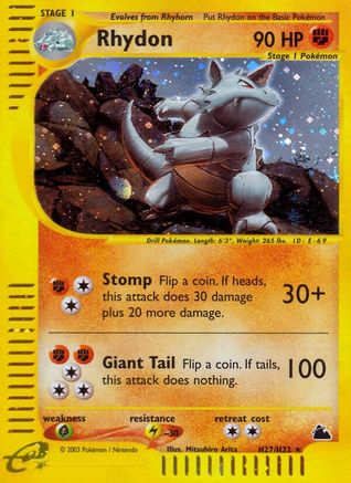 Rhydon (H27)/144 - Skyridge Holofoil-1