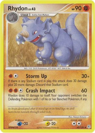 Rhydon 60/130 - Diamond and Pearl Reverse Holofoil-1