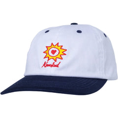 Krooked 'Sun Heart' Snapback Cap - White/Navy-1