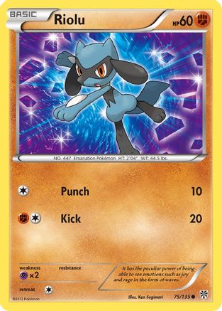 Riolu (75) 75/135 - Plasma Storm Reverse Holofoil-1