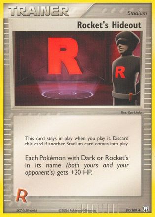 Rocket's Hideout 87/109 - Team Rocket Returns Reverse Holofoil-1
