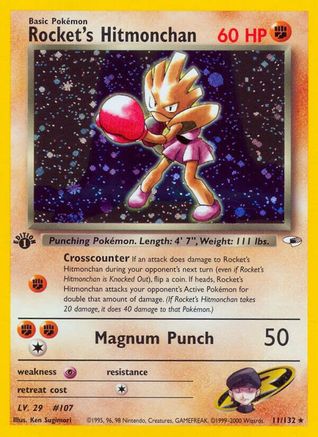 Rocket's Hitmonchan 11/132 - Gym Heroes-1