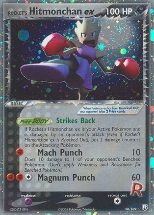 Rocket's Hitmonchan ex 98/109 - Team Rocket Returns Holofoil-1