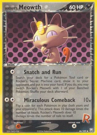 Rocket's Meowth 46/109 - Team Rocket Returns-1