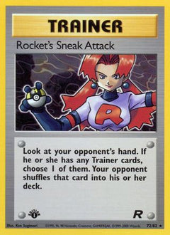 Rocket's Sneak Attack (72) 72/82 - Team Rocket 1st Edition-1