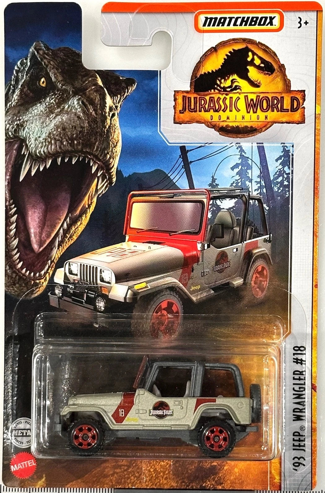 Matchbox Jurassic World Dominion ‘93 Jeep Wrangler #18