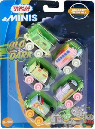 Thomas & Friends – Glow In the Dark MINIS Cool Pack 5‑Pack Mini Engines (UPC: 887961660302)