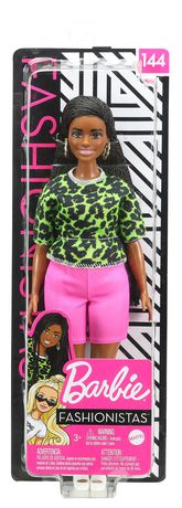 Barbie Fashionistas Doll #144 – Long Braids & Neon Look (UPC: 887961804317)