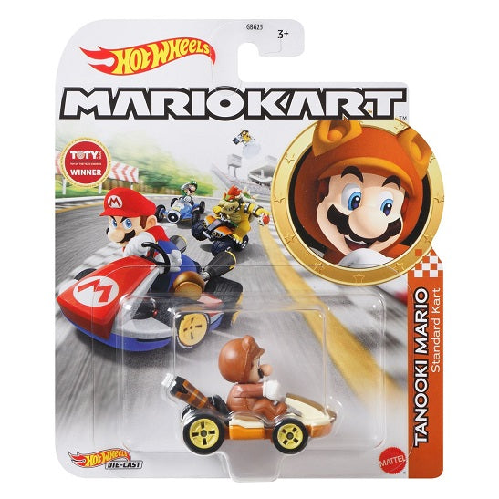 Mario Kart Hot Wheels – Tanooki Mario in Standard Kart (Mix 3, 2021)