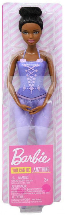 Muñeca Barbie Bailarina - Pelo castaño, Corpiño y Tutú morados (UPC: 887961813593)