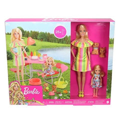 Barbie & Chelsea Puppy Picnic Party Playset (UPC: 887961867442)-1
