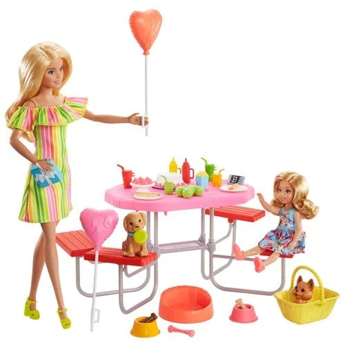Barbie & Chelsea Puppy Picnic Party Playset (UPC: 887961867442)-2