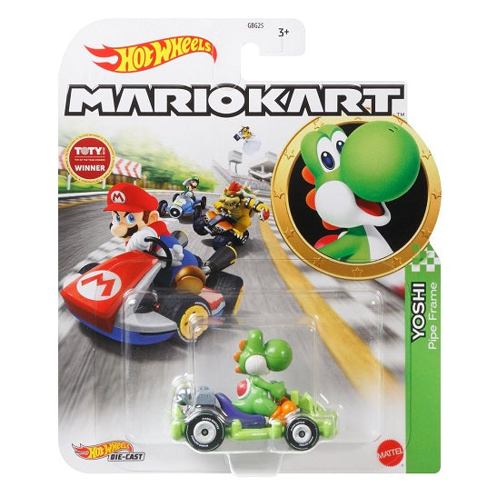 Mario Kart Hot Wheels – Yoshi in Pipe Frame (Mix 3, 2021)